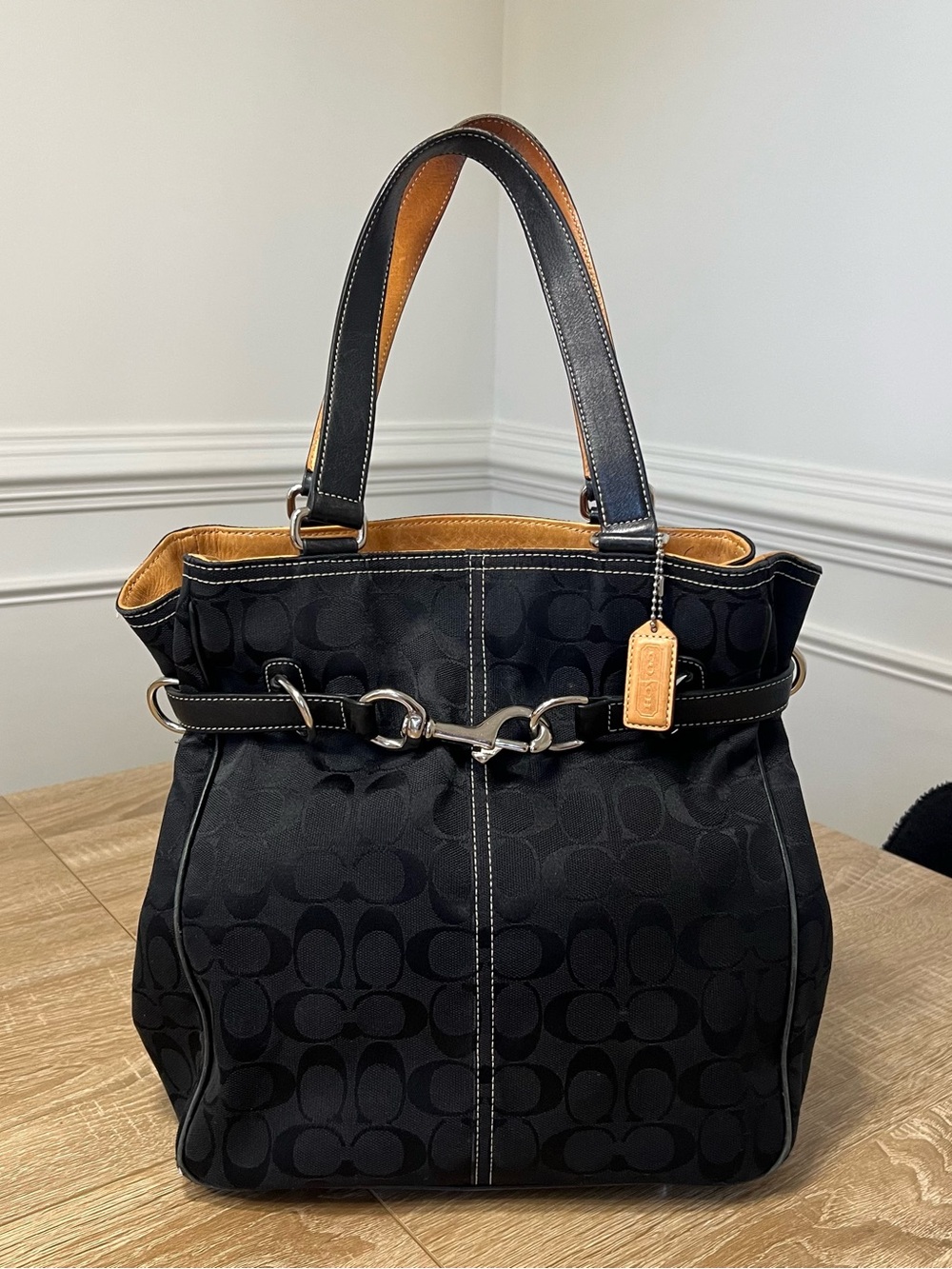 Coach Hamptons Belted Carryall Tote